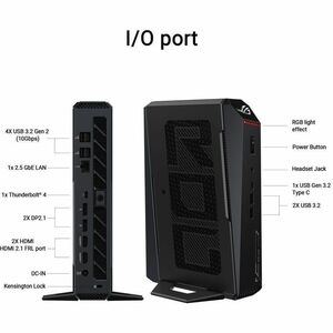 Asus ROG NUC RNUC15JNK9X38AA1 Gaming Desktop Computer - Intel Core Ultra 9 275HX - 32 GB - 2 TB PCI Express NVMe 4.0 SSD -