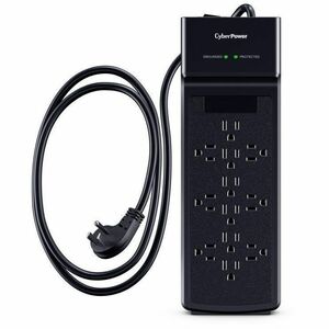 CyberPower CSB1206 Essential 12 - Outlet Surge Protector with 3600 J Surge Suppression - Clamping Voltage 800V, 6 ft Cord,