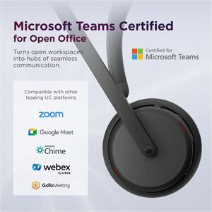 Cuffie Lenovo 6550 Wireless Over-the-head Stereo - Nero - Microsoft Teams Certification - Binaural - Circumaurale - 3000 c