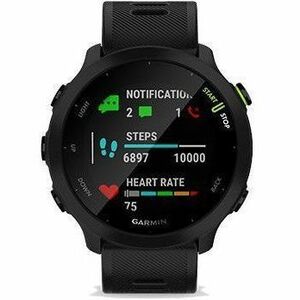 Garmin Forerunner 55 Smartwatch - 42 mm Case Height - 42 mm Case Width - Nero Colore della struttura - Silicone Band Mater