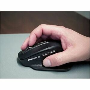CHERRY STREAM JD-857M Rugged Mouse - Bluetooth/Radio Frequency - USB Type A - 7 Button(s) - Black - Cable/Wireless - 2.40 