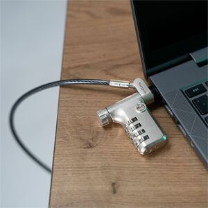 Targus DEFCON ASP106RGLXS Cable Lock For Notebook, Docking Station, Monitor - 1.98 m Cable - Resettable/Serialized - 4-dig