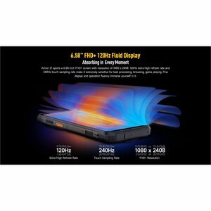 Ulefone Armor 21 256 GB Rugged Smartphone - 16.7 cm (6.6") LCD Full HD Plus 1080 x 2408 - Octa-core (Cortex A76Dual-core (