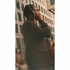 Jabra Evolve3 75, MS Teams, Link390a USB-A Dongle, Black, with Wireless Charger Pad