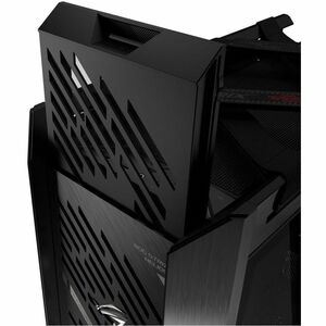 ROG Strix Helios II EATX mid-tower gaming case with dual tempered glass side panels, GPU support for up to 450mm in length