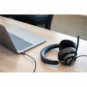 Kensington H2000 Kabel Über das Ohr, Kopfbügel Stereo Headset - Schwarz - Microsoft-Teams-Zertifizierung - Binaural - Ohru