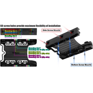 Icy Dock EZ-Fit Lite MB290SP-1B Drive Bay Adapter for 3.5" Internal - Black - 2 x HDD Supported - 2 x SSD Supported - 2 x 