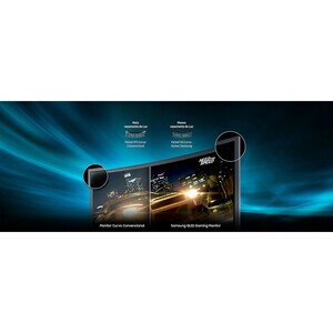 Samsung C27FG73FQL 27" Class Full HD Curved Screen LCD Monitor - 16:9 - Matt Dark Blue Black - 68.6 cm (27") Viewable - Qu