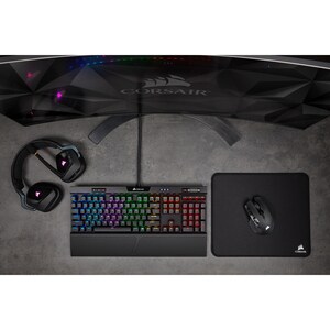 Corsair IRONCLAW RGB Wireless Gaming Mouse - Optical - Cable/Wireless - Bluetooth/Radio Frequency - 2.40 GHz - Black - USB