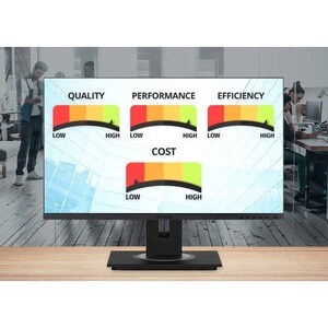 ViewSonic VG2456 24 Inch 1080p Monitor with USB C 3.2, Docking Built-In Gigabit Ethernet and 40 Degree Tilt Ergonomics for