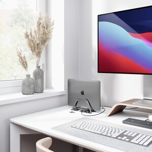 ALOGIC Bolt Plus USB-C Docking Station with stand - ALOGIC Bolt Plus 10-in-1 USB-C Hub Laptop docking station with 100W Po