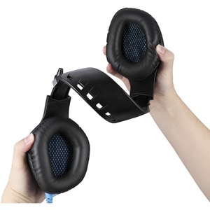 Adesso Xtream G2 Wired Over-the-head Stereo Gaming Headset - Black - Binaural - Circumaural - 16 Ohm - 20 Hz to 20 kHz - 2