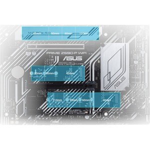 Asus Prime Z590-P WIFI Desktop Motherboard - Intel Z590 Chipset - Socket LGA-1200 - Intel Optane Memory Ready - ATX - Pent