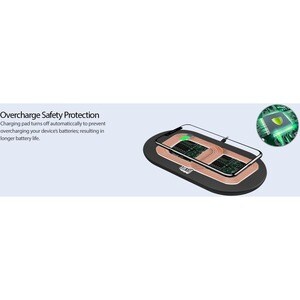 Adesso AUH-1040 Induction Charger - 12 V DC Input - Overcharge Protection