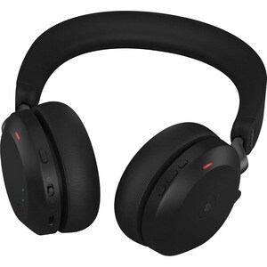 Jabra Evolve2 75 Wireless On-ear Stereo Headset - Black - Binaural - USB-C - Ear-cup - 3000 cm - Bluetooth - 20 Hz to 20 k