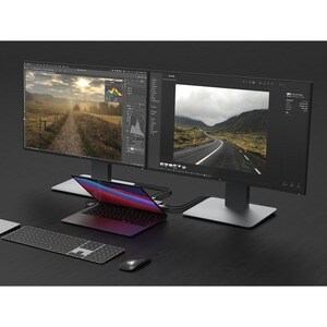 LINQ USB Type C Docking Station - 100 W - Black - 2 Displays Supported - 4K - 3840 x 2160 - 2 x USB Type-A Ports - USB Typ