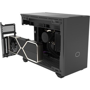 Cooler Master NR200P MAX NR200P-MCNN85-SL0 Computer Case - Mini-tower - Black, Gray - Steel, Mesh, ABS Plastic, Tempered G