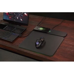 HP 鼠标垫 - 3.8 毫米 x 899.9 毫米 x 399.8 毫米 尺寸 - 黑 - 橡胶 - 防滑