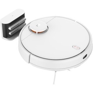 MI Vacuum-Mop 2S Bagless Robot Vacuum/Mop - White - 300 mL Dust Capacity - 200 mL Water Tank Capacity - Brush - Hard Floor