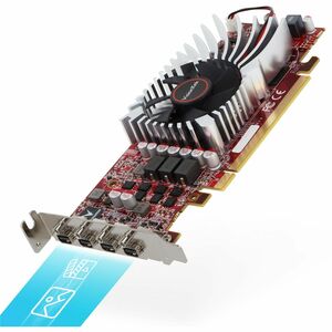 VisionTek AMD Radeon RX 550 Graphic Card - 4 GB GDDR5 - Full-height - 3840 x 2160 - 1.07 GHz Core - 128 bit Bus Width - PC