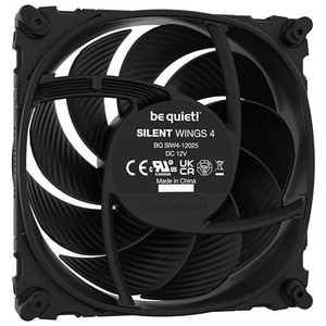 Ventilateur be quiet! Silent Wings 4 - Radiateur, Boîtier - 120 mm Maximum Fan Diameter - 1 x Fan(s) - 130,31m³/h Maximum 