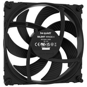 be quiet! Silent Wings 4 Kühllüfter - Kühler, Hülle - 140 mm Maximum Fan Diameter - 1 x Fan(s) - 133,20m³/h Maximum Airflo