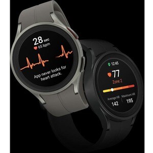 Samsung Galaxy Watch5 Pro - 45 mm - Optical Heart Rate Sensor, Bioelectrical Impedance Analysis (BIA) Sensor - Sleep Monit
