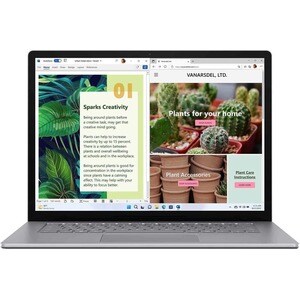 Portátil - Microsoft Surface Laptop 5 38,1 cm (15") Pantalla Táctil - 2496 x 1664 - Intel Core i7 12a Gen i7-1265U - Plata