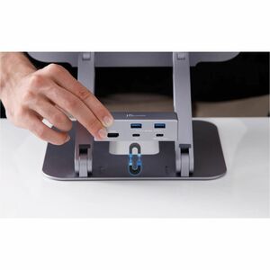 j5create Estação de ancoragem para Notebook, PC Tablet - 100 W Fonte de alimentação - 4K - 3840 x 2160 - 2 x Portas USB ti
