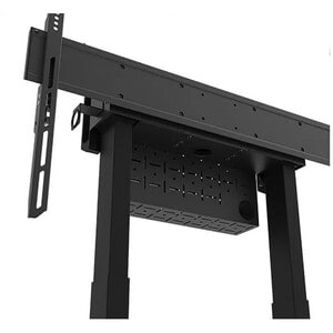 Neomounts Display Cart - 110 kg Capacity - 4 Casters - Steel - 1019 mm Width x 831 mm Depth x 2127 mm Height - Black