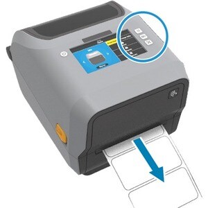 THERMAL TRANSFER PRINTER (74/300M) ZD621R COLOR TOUCH LCD; 203 DPI USB USB HOST ETHERNET SERIAL 802.11AC BT4 ROW RFID - UH
