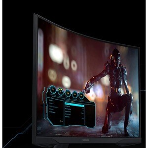 Samsung Odyssey G5 C27G55TQBU 27" Class WQHD Curved Screen Gaming LCD Monitor - 16:9 - Black - 68.6 cm (27") Viewable - Ve