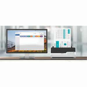 Epson DS-C490 Sheetfed Scanner - 600 dpi Optical - 10-bit Color - 40 ppm (Mono) - 40 ppm (Color) - Duplex Scanning - USB