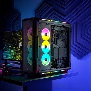 Corsair iCUE 5000T Carcasa para computdora - ATX Placa base admitida - Media Torre - Vidrio templado, Acero - Negro - 6 x 