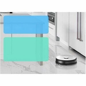 Tapo RV30 Plus Robot Vacuum/Mop - 1.06 gal (4000 mL) - Bagged - 10.14 fl oz (300 mL) Water Tank Capacity - Brush - Carpet 