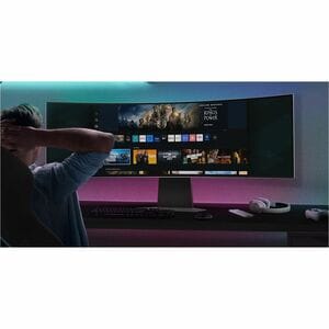 Monitor Smart OLED Gaming Samsung Odyssey G9 S49CG950SL 49" (124.5cm) Class Dual Quad HD (DQHD) Pantalla curva - 32:9 - Pl