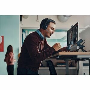 Poly Voyager Focus 2 Wired/Wireless Over-the-head, On-ear Stereo Headset - Black - Microsoft Teams Certification - Siri, G