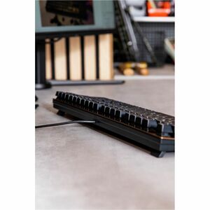 Clavier CHERRY KC 200 MX - Câble Connectivité - USB 2.0 Type A Interface - Français - Noir, Bronze - Mécanique/MX Pavé Num