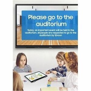 Samsung WA75D 4K UHD LCD Collaboration Display - Infrared (IrDA) - Touchscreen - 3840 x 2160 - 400 cd/m² - 1,200:1 Contras