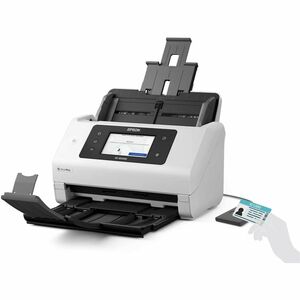 Epson WorkForce DS-800WN Sheetfed Scanner - 600 x 600 dpi Optical - White - 30-bit Color - 10-bit Grayscale - 50 ppm (Mono
