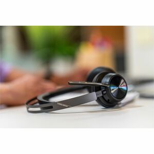 Poly Voyager Focus 2 Wired/Wireless Over-the-head Stereo Headset - Black - Google Assistant, Siri - Binaural - Supra-aural