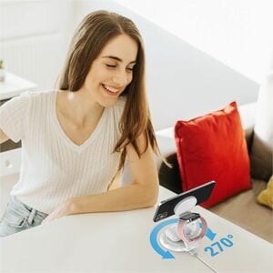 j5create JUPW3415 Induktionsladegerät - Weiß - für iPhone, Android-Gerät, Apple Watch, Ohrhörer, AirPod, Smartphone - Eing