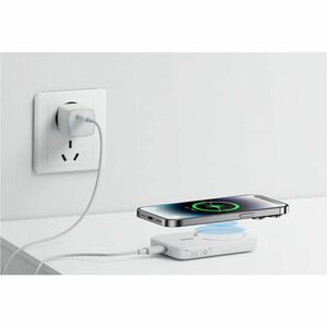 Power Bank Baseus - Bianco - Per iPhone - 6000 mAh - 1 x USB - Bianco