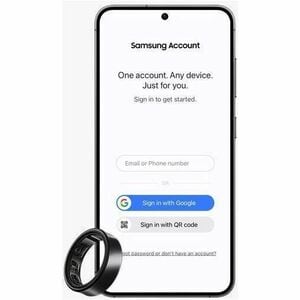 Samsung Galaxy Ring Smart Ring - Finger Wearable - Android - Titanium Black, Black - Accelerometer, PPG Sensor, Temperatur