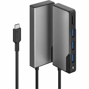 Alogic Fusion CORE USB-Typ C Docking Station - Grau, Schwarz - 1 Unterstützte Displays - 4K - 3840 x 2160 - 4 x USB-Anschl