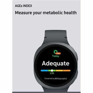 Samsung Galaxy Watch8 SM-L335F Smart Watch - 46 mm Case Height - 43.70 mm Case Width - Graphite Case Color - Graphite Band