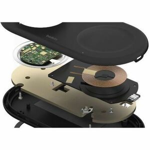 Belkin UltraCharge Induktionsladegerät - Schwarz - für Qi2-fähiges Gerät, iPhone, AirPod, Smartwatch - Eingangsstecker: US