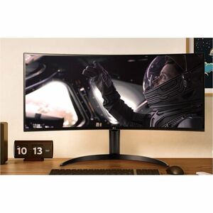 Monitor LCD inteligente LG 34SR60QC-B 34" (86.4cm) Class UW-QHD Pantalla curva - 21:9 - 34" (86.4cm) Viewable - Vertical A