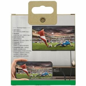 4smarts ComboCord 1,50 m USB-C/USB-A/HDMI AV-/Datenkabel - 1 - Cable for Notebook, Tablet, Smartphone, Monitor, Docking St