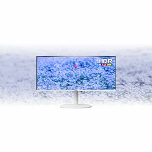 White 34 Curved 1500R VA UWQHD 120Hz 1ms USB-C 98W DP 2xHDMI USB Hub 2A1B KVM Height Adjustable Speakers 3Y